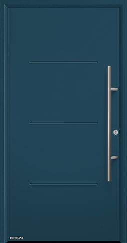 Входная дверь Hormann (Германия) Thermo65, Мотив 515, цвет титан металлик