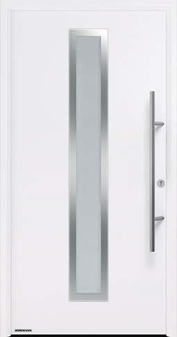 Входная дверь Hormann (Германия) Thermo65, Мотив 700 S белого цвета