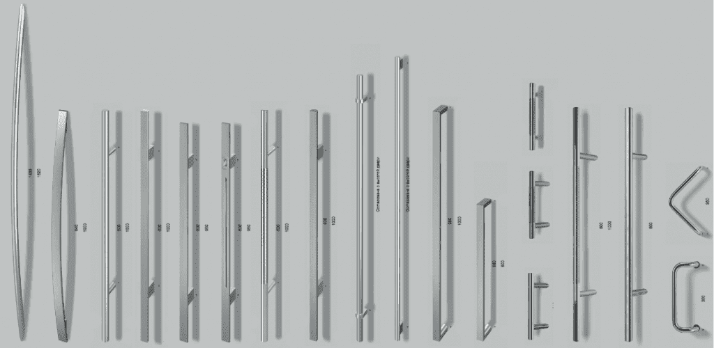 19 моделей ручек для установки с внешней стороны