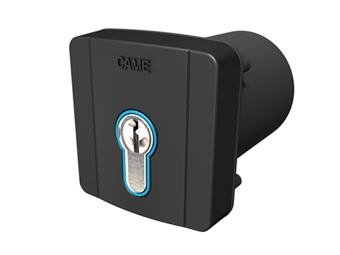 Купить Встраиваемый ключ-выключатель CAME SELD2FDG с цилиндром замка DIN и синей подсветко с доставкой и установкой в Геленджике