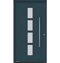 Двери входные алюминиевые  ThermoPlan Hybrid Hormann – Мотив 501 в Геленджике